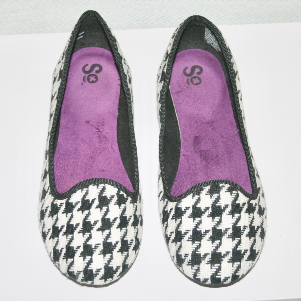 NWOT SO Brand, Wool Houndstooth Shoes, Size 7.5